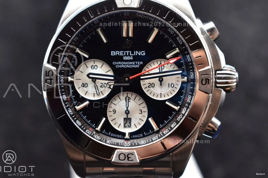 Chronomat 1:1 Black SS Bracelet A7750 42mm Edition B01 Dial Best BLSF on SS 0404